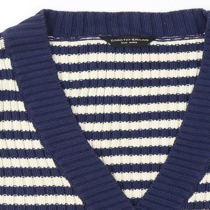 Womens UK Size 12 Dorothy Perkins Blue Cardigan Jumper