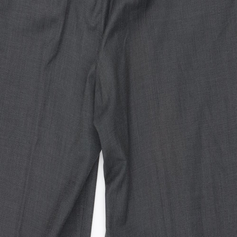 Mens UK Size 33 in BHS Regular Fit Dress Pants Grey Trousers