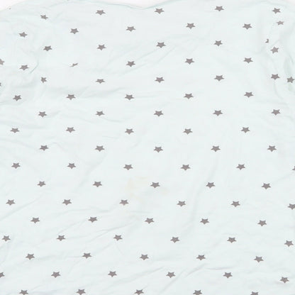 George Girls Blue Spotted 100% Cotton Jersey T-Shirt Size 8-9 Years Round Neck Pullover - soft soul , stars