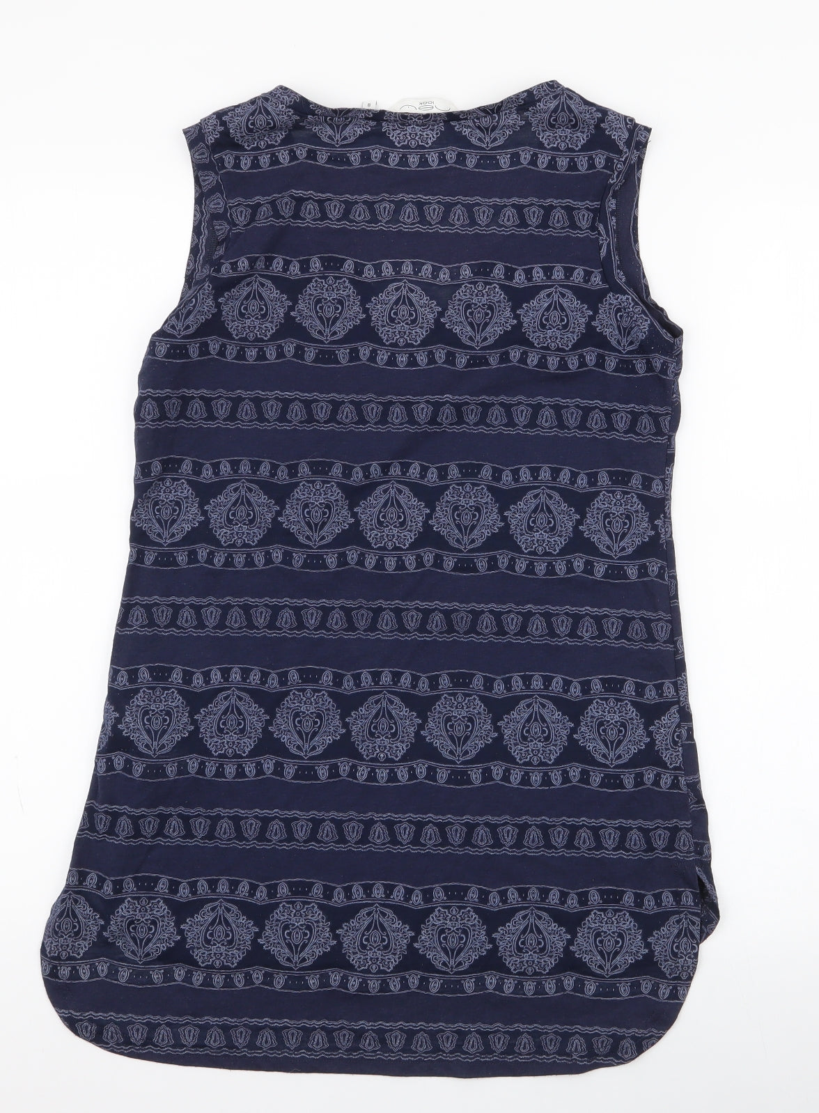Womens UK Size 8 New Look Blue Jersey Tank