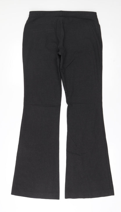 Womens UK Size 10 River Island Regular Fit Dress Pants Grey Trousers