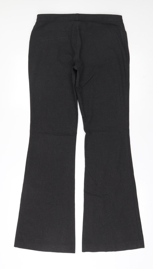 Womens UK Size 10 River Island Regular Fit Dress Pants Grey Trousers