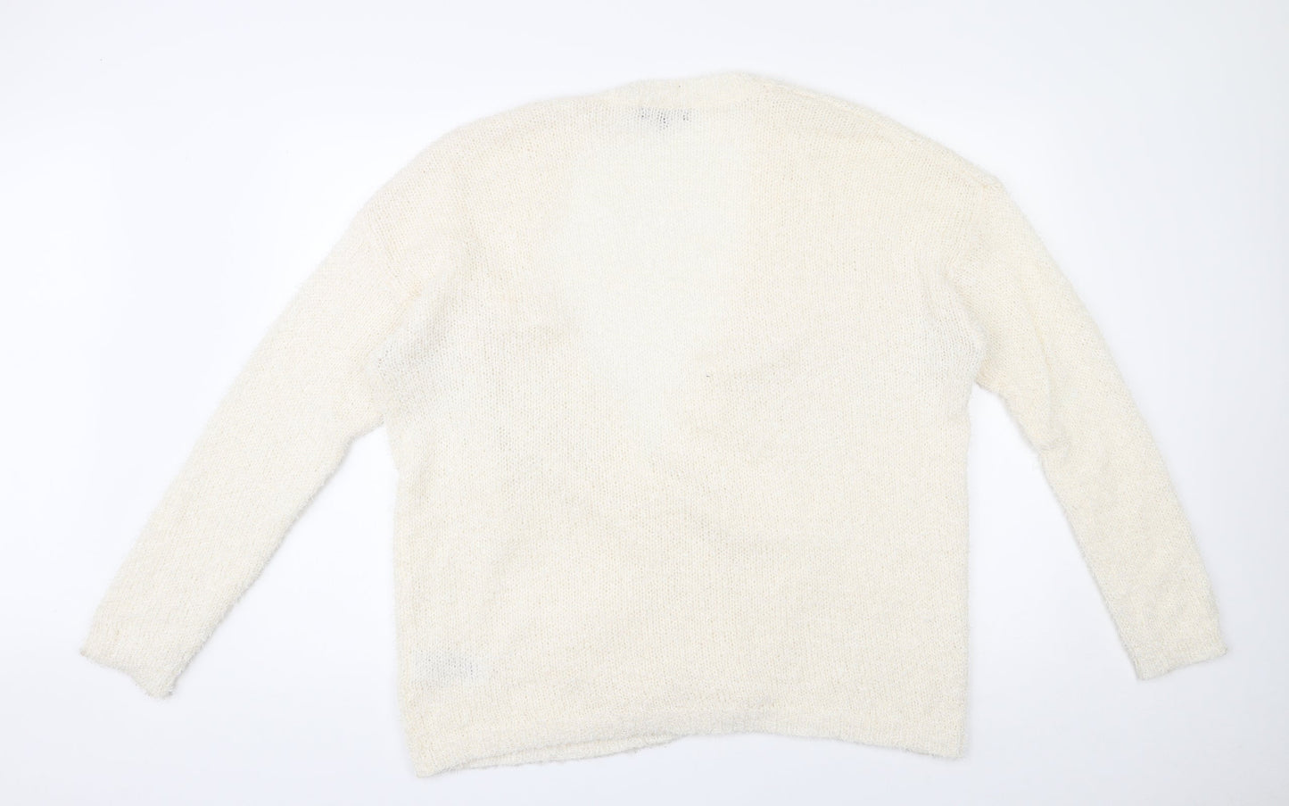 Womens UK Size 18 New Look Ivory Cardigan Jumper