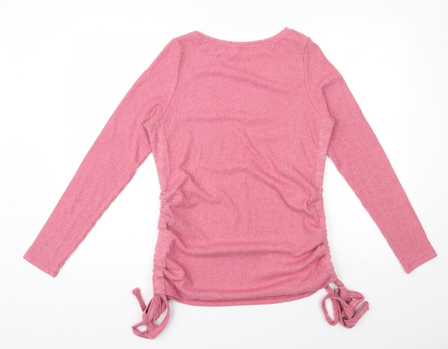 George Womens Pink  Viscose Basic T-Shirt Size M Round Neck