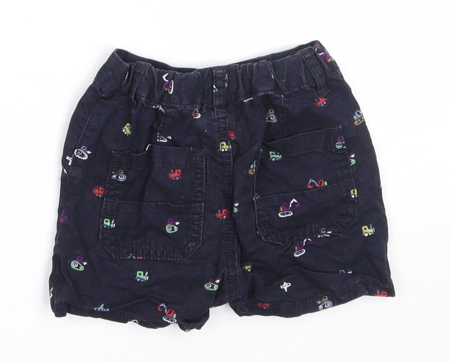NEXT Boys Blue  Cotton Cropped Trousers Size 12-18 Months
