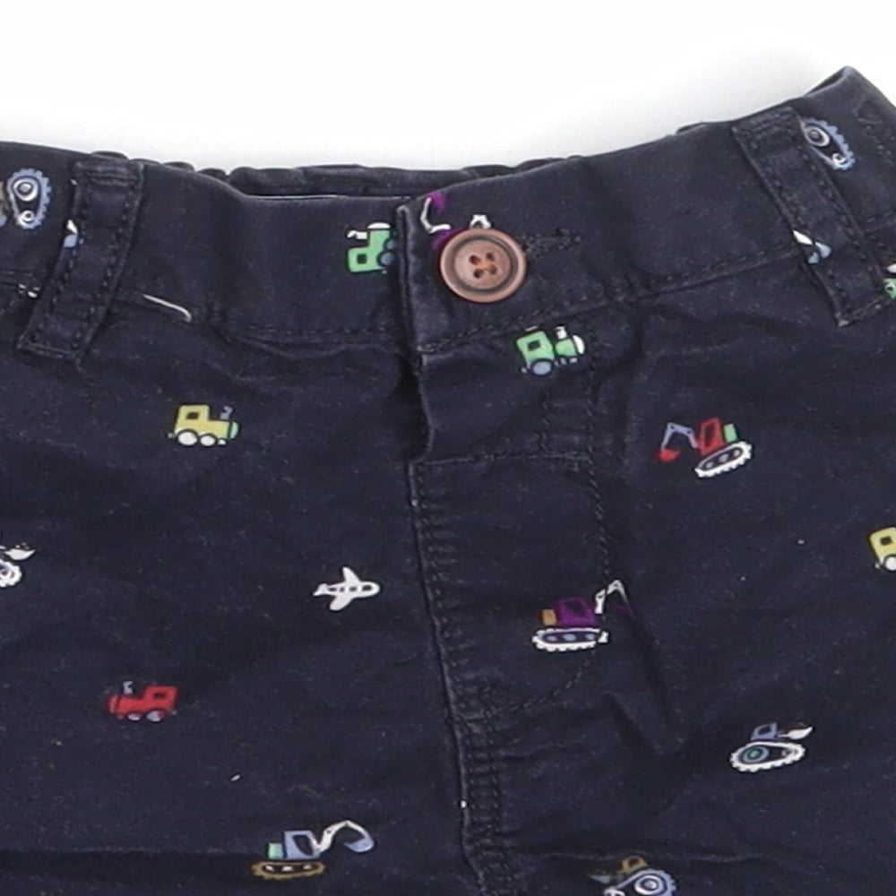 NEXT Boys Blue  Cotton Cropped Trousers Size 12-18 Months