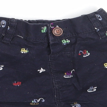 NEXT Boys Blue  Cotton Cropped Trousers Size 12-18 Months