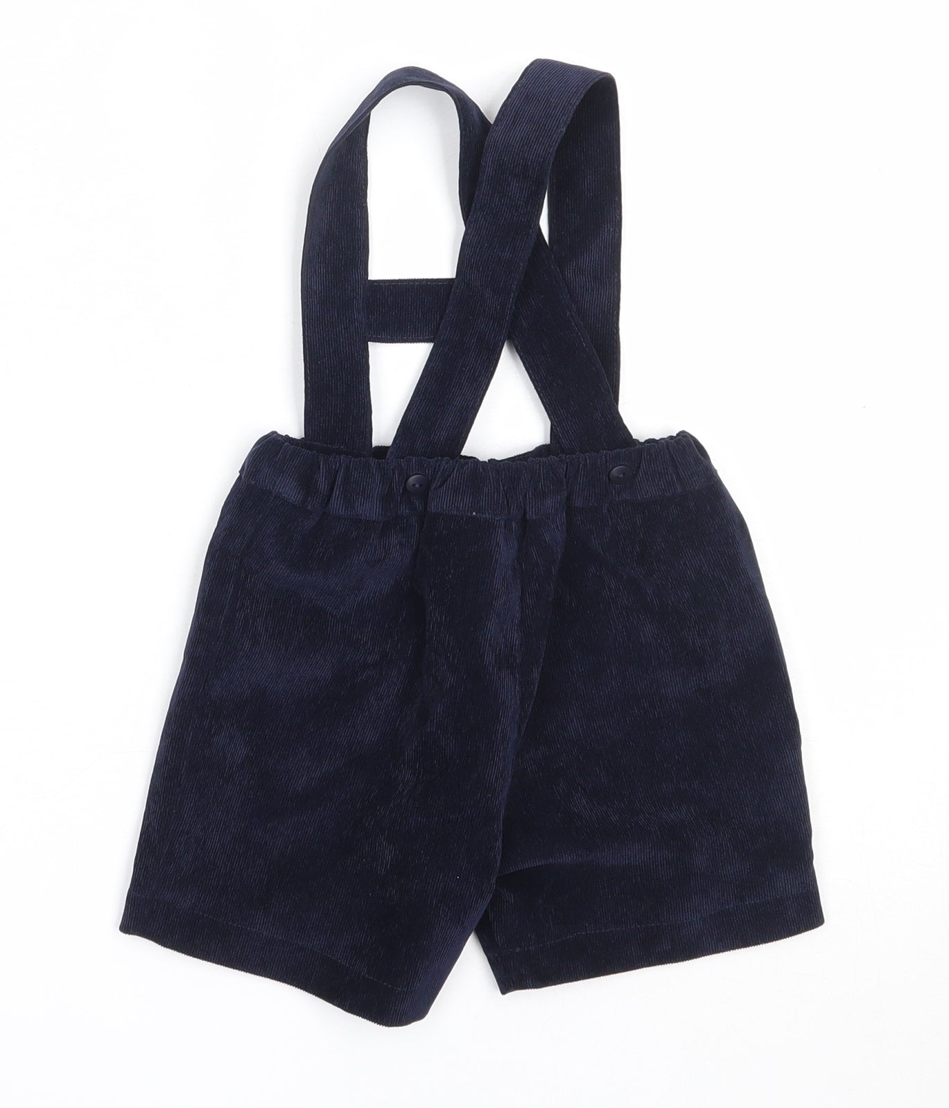 Preworn Boys Blue  Cotton Dungaree One-Piece Size 12 Months