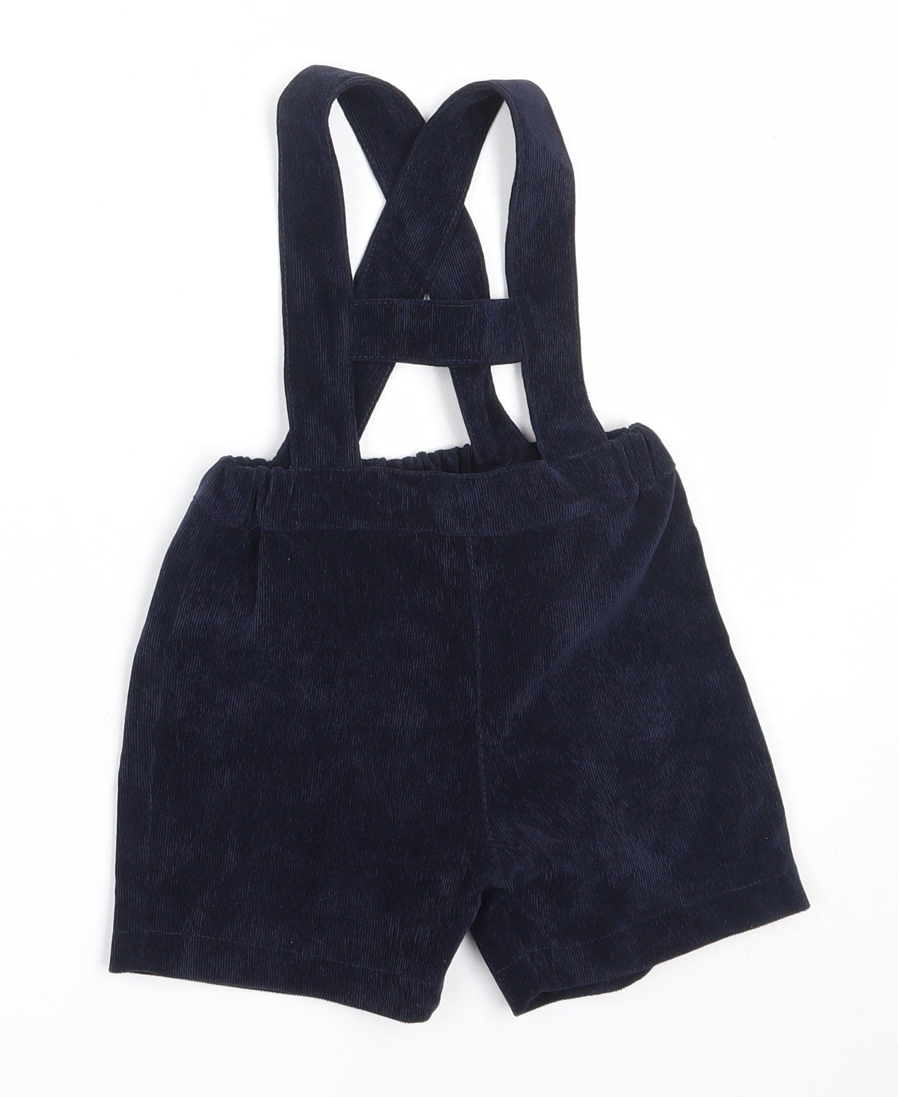 Preworn Boys Blue  Cotton Dungaree One-Piece Size 12 Months