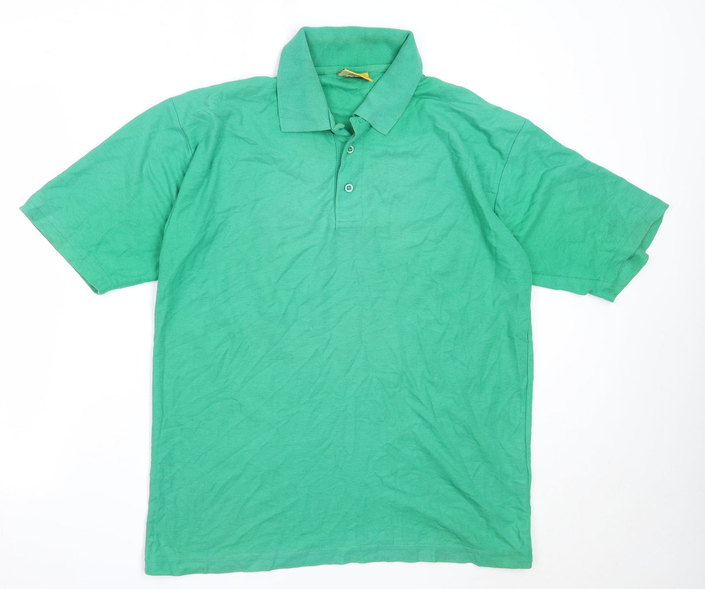 UCC Collection Mens Green  Cotton  Polo Size L Collared