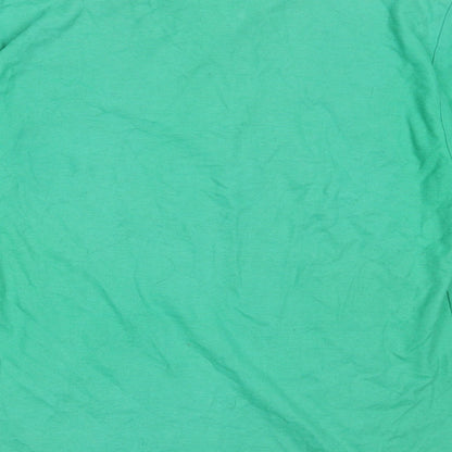 UCC Collection Mens Green  Cotton  Polo Size L Collared