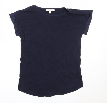 Womens UK Size XS Oasis Blue Basic T-Shirt
