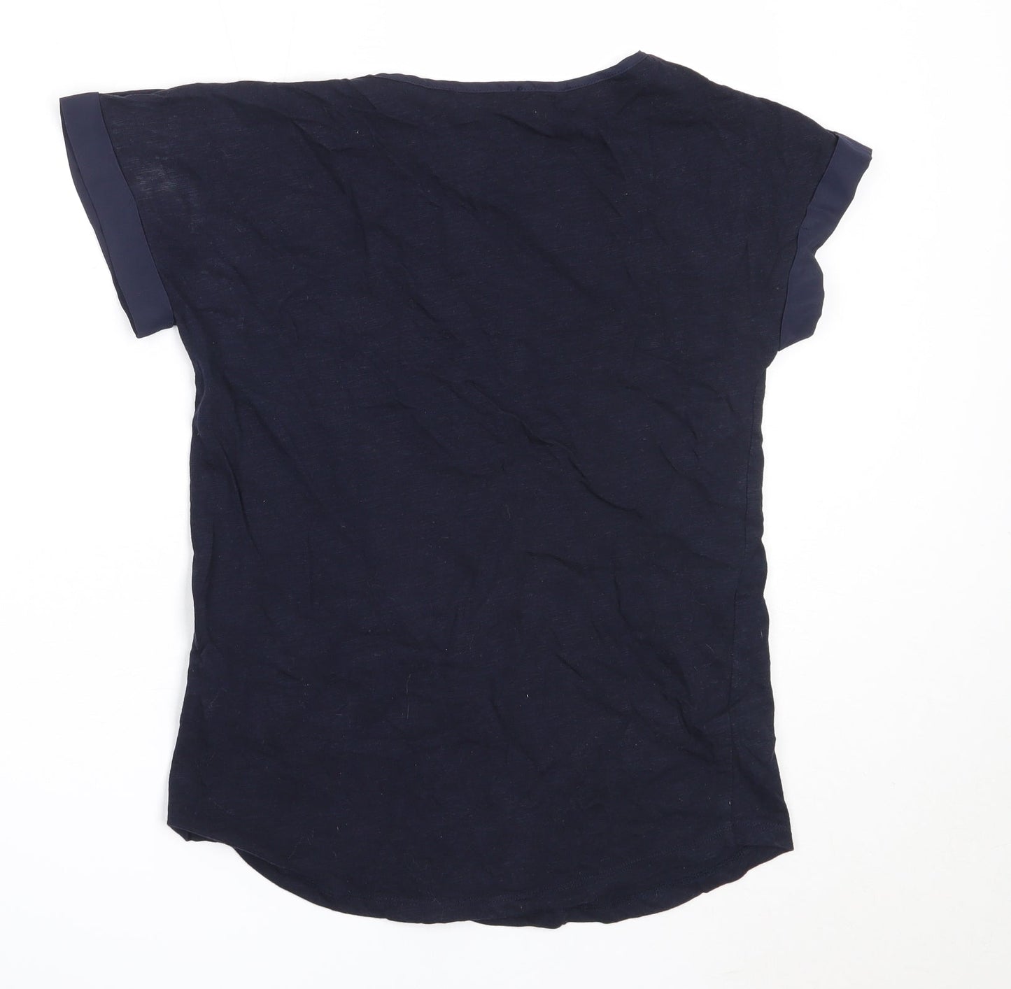 Womens UK Size XS Oasis Blue Basic T-Shirt