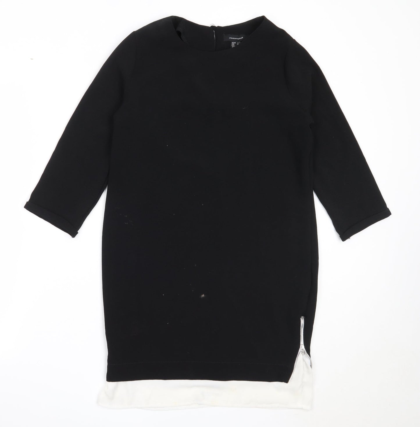 Primark Womens Black  Polyester Shift  Size 8  Round Neck