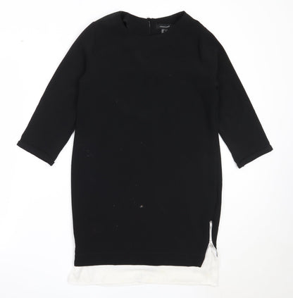 Primark Womens Black  Polyester Shift  Size 8  Round Neck