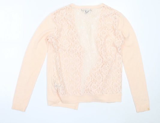 Atmosphere Womens Pink V-Neck  Cotton Cardigan Jumper Size XS