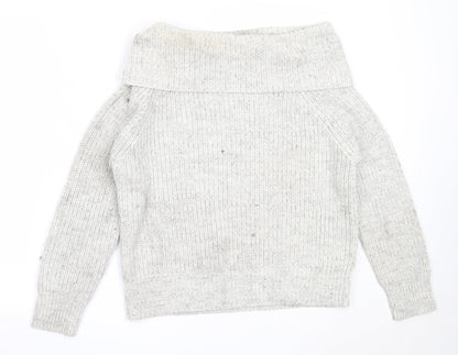 Womens UK Size M New Look Grey Pullover Jumper