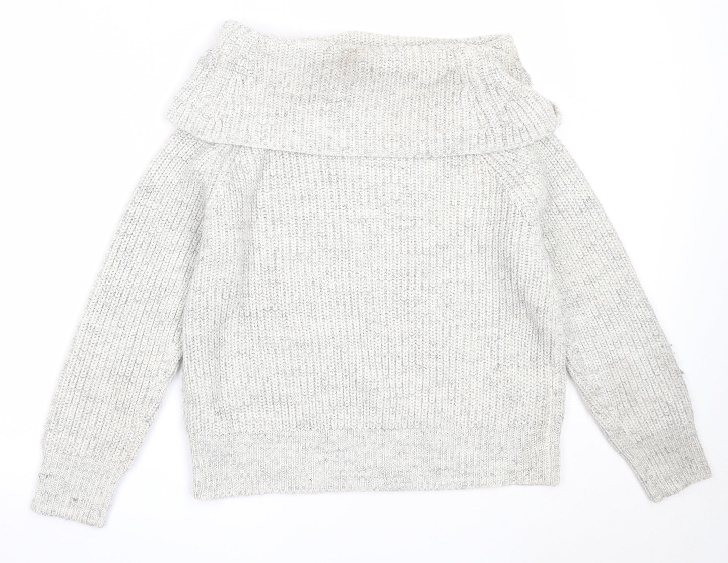 Womens UK Size M New Look Grey Pullover Jumper