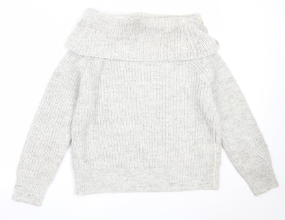 Womens UK Size M New Look Grey Pullover Jumper