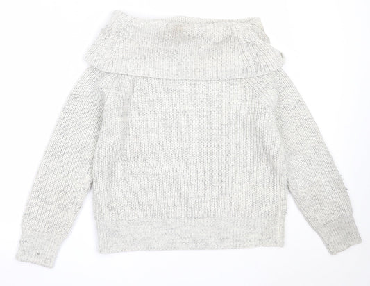 Womens UK Size M New Look Grey Pullover Jumper