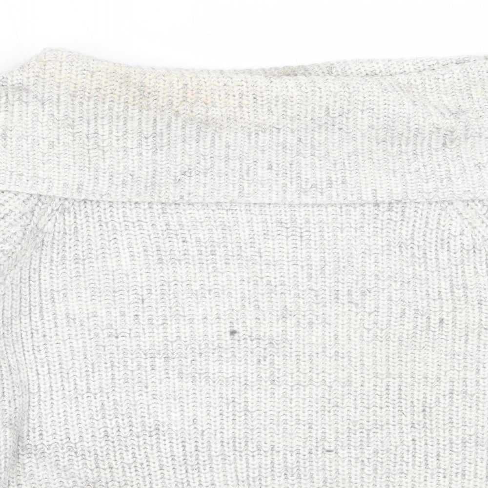 Womens UK Size M New Look Grey Pullover Jumper