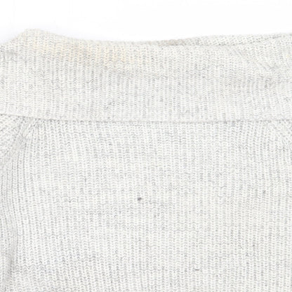 Womens UK Size M New Look Grey Pullover Jumper