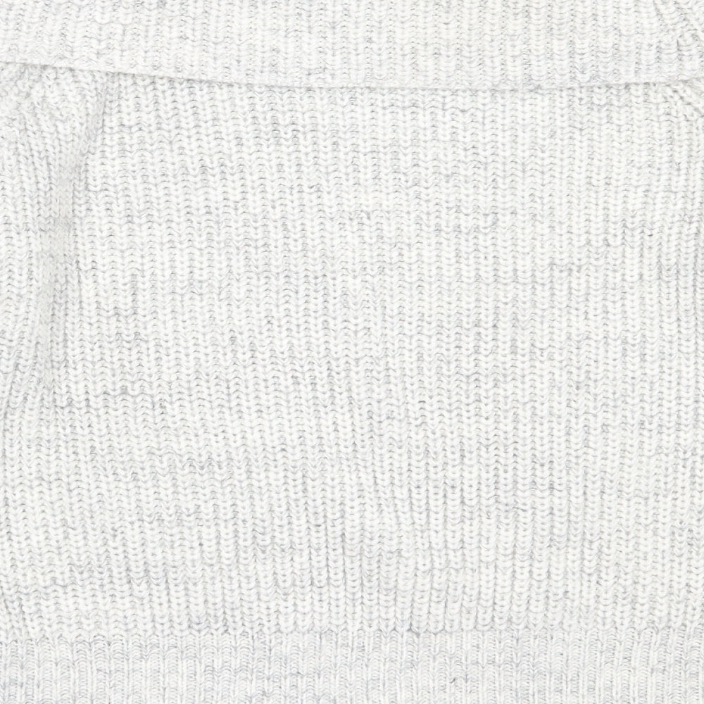 Womens UK Size M New Look Grey Pullover Jumper