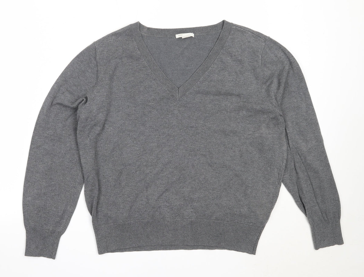 Womens UK Size L H&M Grey Pullover Jumper