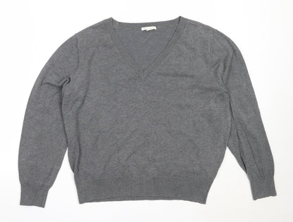 Womens UK Size L H&M Grey Pullover Jumper