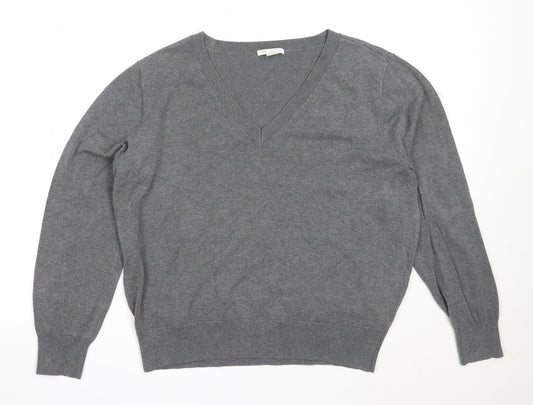 Womens UK Size L H&M Grey Pullover Jumper