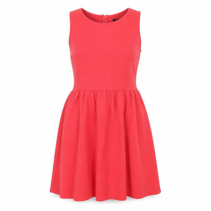 Forever 21 Womens Red  Polyester Fit & Flare  Size M  Round Neck