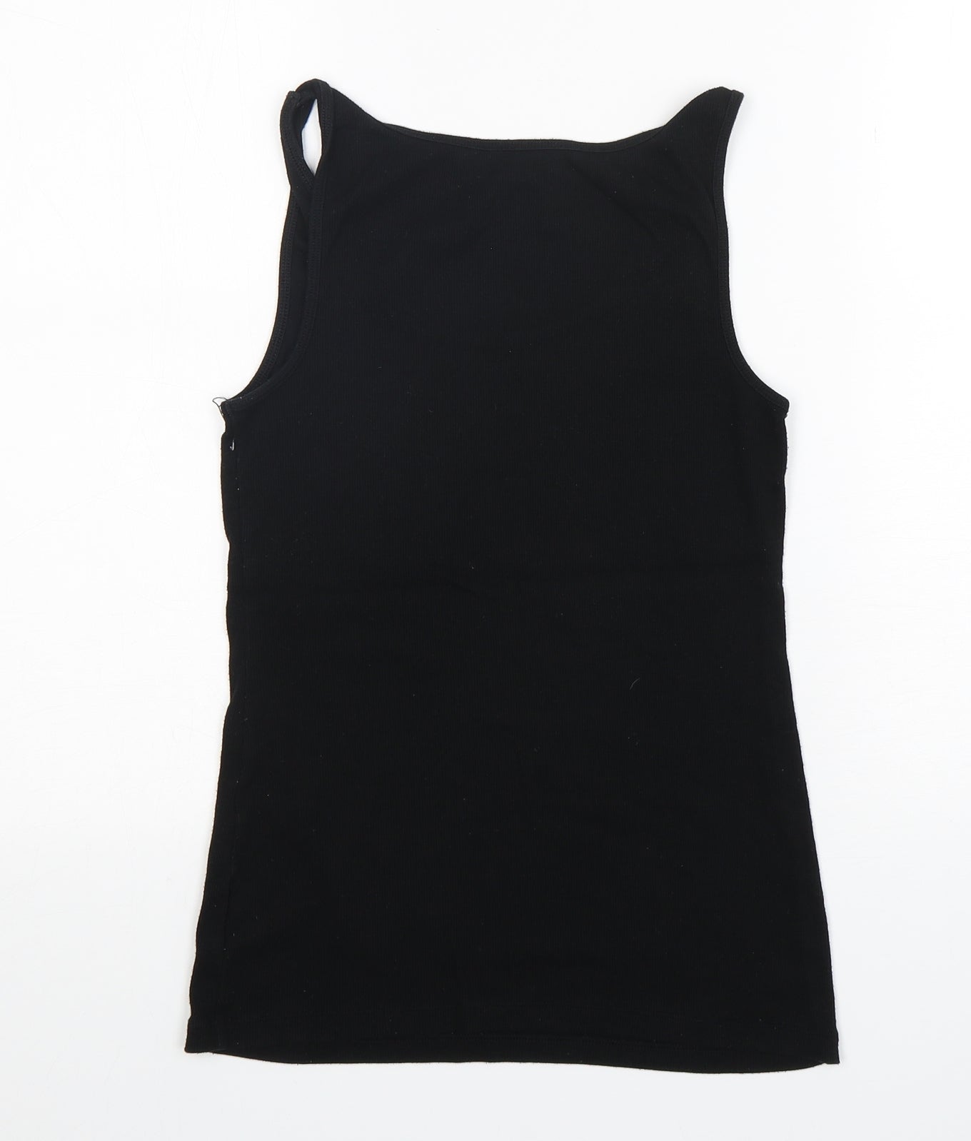 Womens UK Size L Gap Black Basic Tank