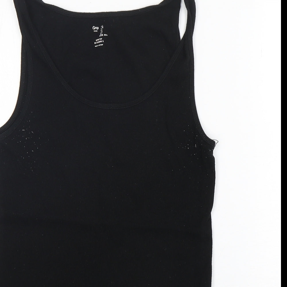 Womens UK Size L Gap Black Basic Tank