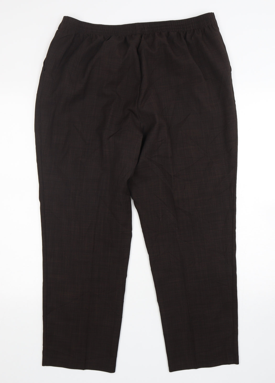 Womens UK Size 18 Marks and Spencer Regular Fit  Brown Trousers