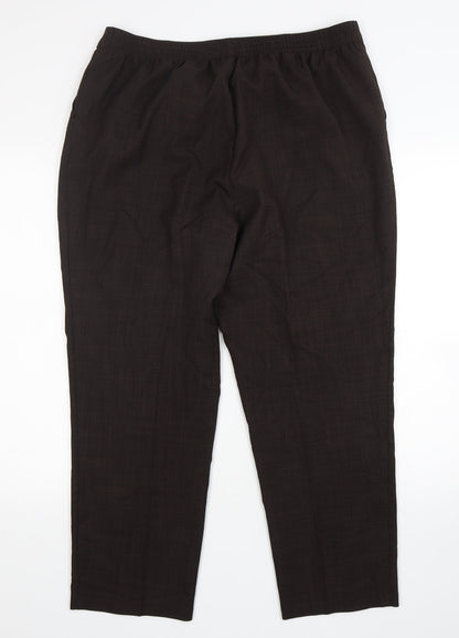 Womens UK Size 18 Marks and Spencer Regular Fit  Brown Trousers