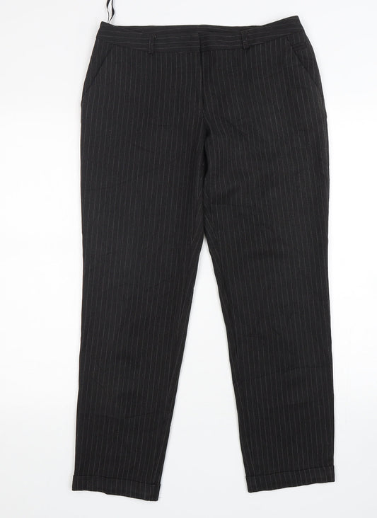 Womens UK Size 10 Dorothy Perkins Regular Fit  Grey Trousers