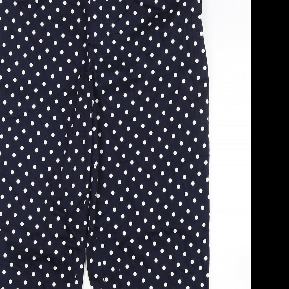 Womens UK Size 36 in Artigiano Regular Fit Cropped Blue Trousers
