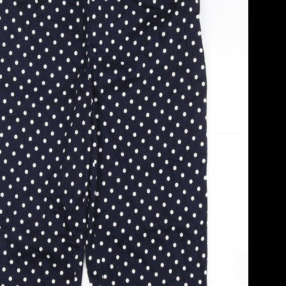 Womens UK Size 36 in Artigiano Regular Fit Cropped Blue Trousers
