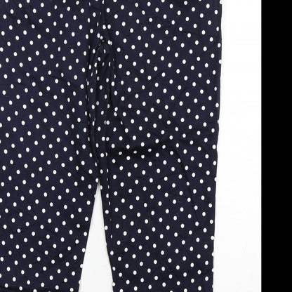 Womens UK Size 36 in Artigiano Regular Fit Cropped Blue Trousers