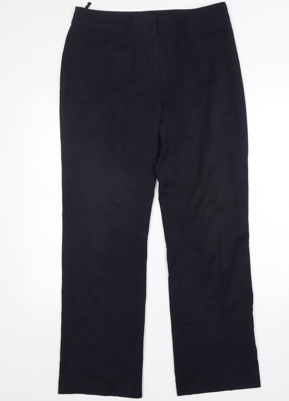 Womens UK Size 12 Marks and Spencer Regular Fit  Blue Trousers
