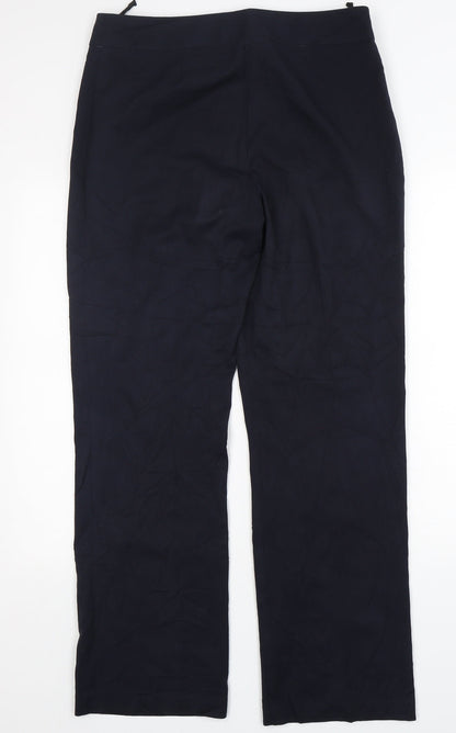 Womens UK Size 12 Marks and Spencer Regular Fit  Blue Trousers
