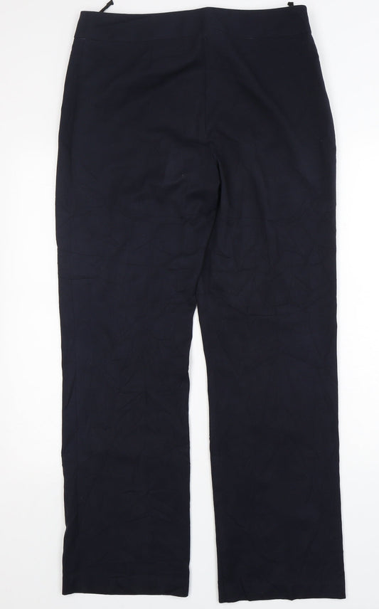 Womens UK Size 12 Marks and Spencer Regular Fit  Blue Trousers