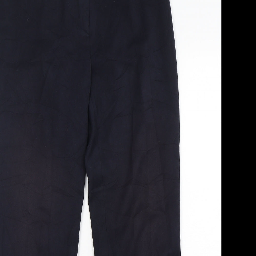 Womens UK Size 12 Marks and Spencer Regular Fit  Blue Trousers
