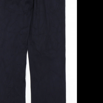 Womens UK Size 12 Marks and Spencer Regular Fit  Blue Trousers