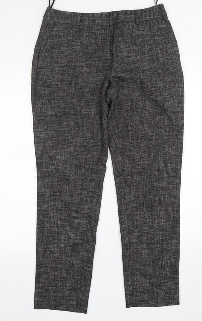 Monsoon Womens Grey  Polyester Trousers  Size 10 L30 in Regular Zip