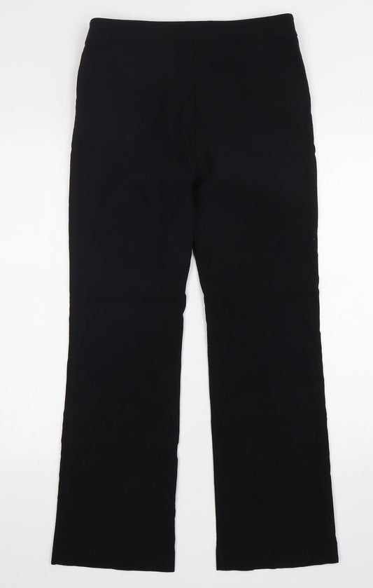 Womens UK Size 10 Papaya Regular Fit  Black Trousers