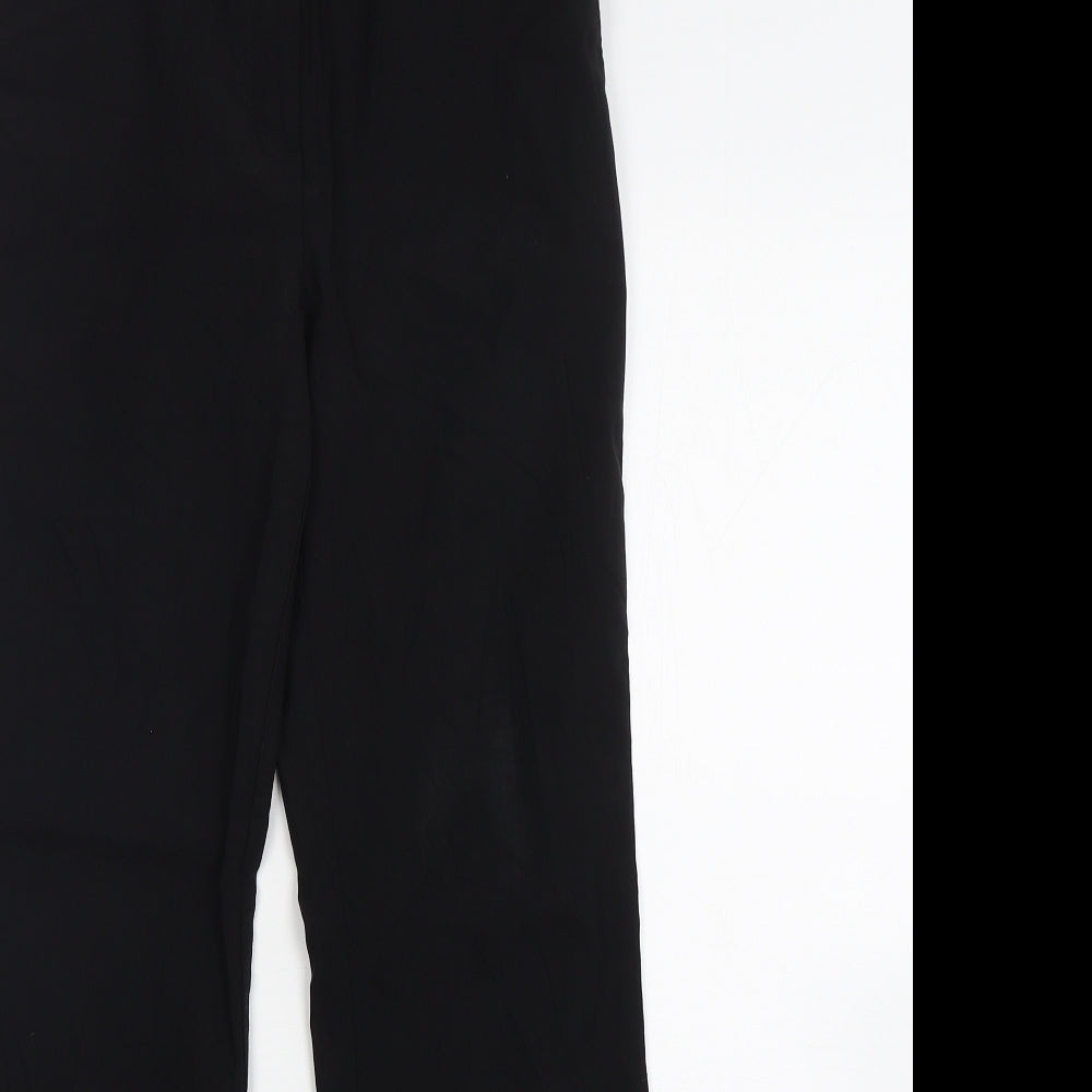 Womens UK Size 10 Papaya Regular Fit  Black Trousers
