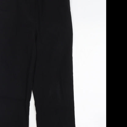 Womens UK Size 10 Papaya Regular Fit  Black Trousers