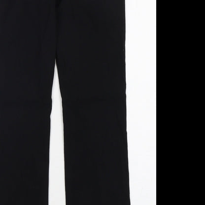 Womens UK Size 10 Papaya Regular Fit  Black Trousers