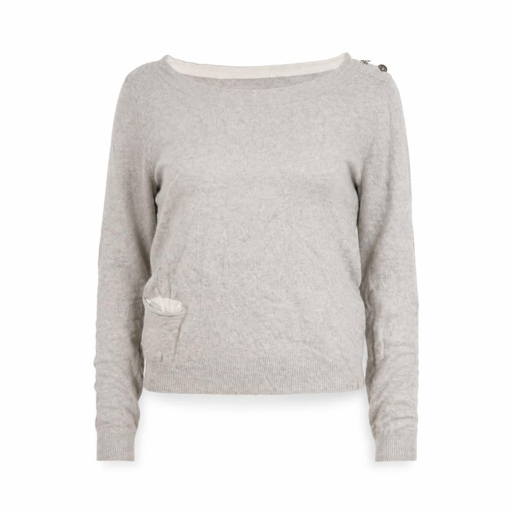Womens UK Size 6 Topshop Beige Pullover Jumper